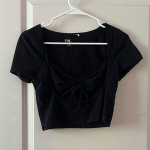 Black Women's Crop Top